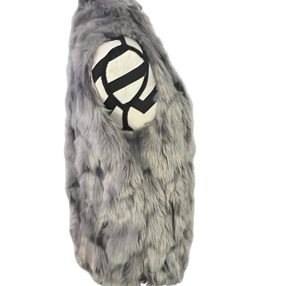 CeCe By Cynthia Steffe MM Faux Fur Mint Green Sleeveless Luxury - Picture 4 of 5